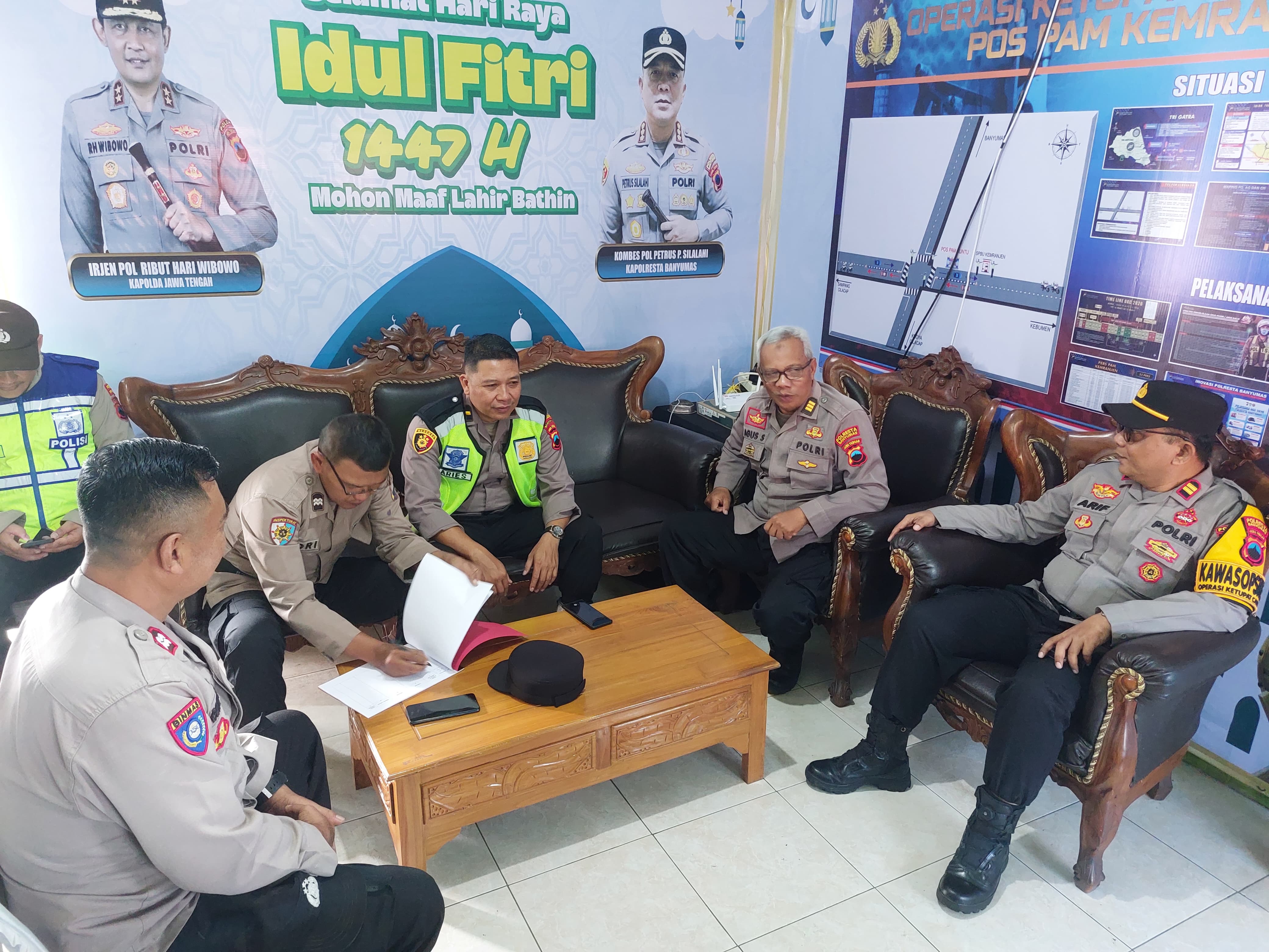 Kasiwas Polresta Banyumas Lakukan Pengawasan Pos Pengamanan OKC 2026