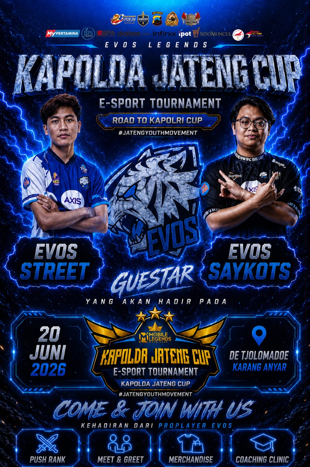 Kapolda Cup 2026 di De Tjolomadoe Hadirkan Sesi Meet & Greet Pro Player dan Influencer E-Sport; Event Spektakuler, Siap Manjakan Pengunjung Secara Gratis â€‹